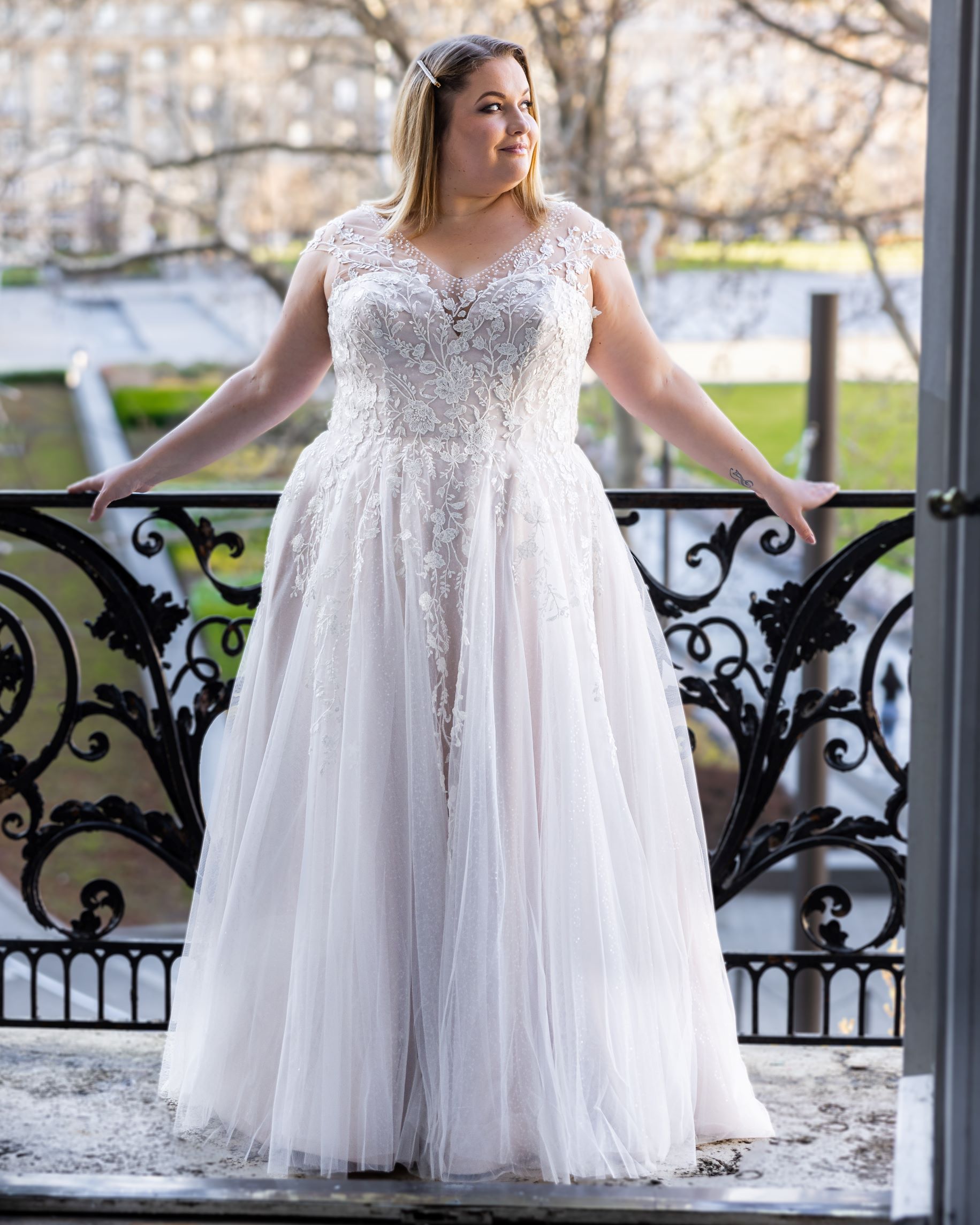 SABRINA plus size wedding dress - LASABINA Plus Size Bridal
